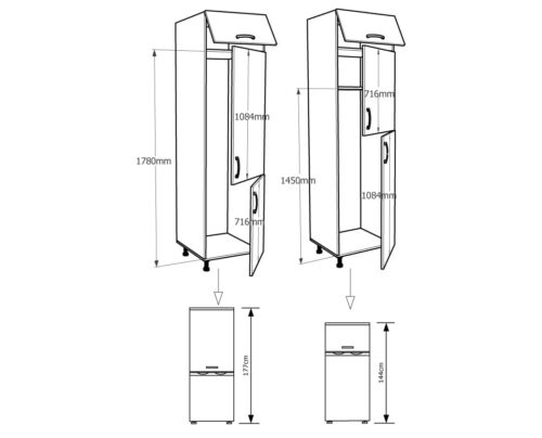 robna kuca stanojcic mmp Kuhinja FRIZ 2V B RUSTIK 1